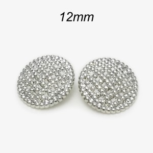 12mm snap button Gold metal versatile irregular circular grid