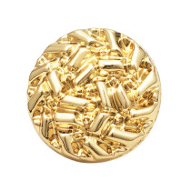 20mm snap button Gold metal versatile irregular circular grid
