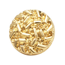 20mm snap button Gold metal versatile irregular circular grid