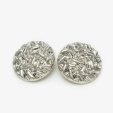 20mm snap button Gold metal versatile irregular circular grid