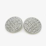 20mm snap button Gold metal versatile irregular circular grid