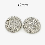 12mm snap button Gold metal versatile irregular circular grid