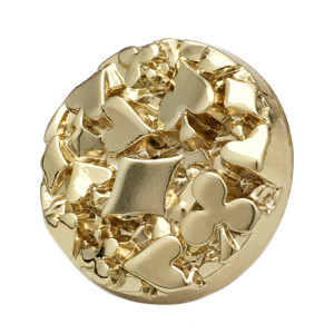 20mm snap button with concave and convex surfaces on playing cards