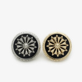 12mm snap button Metal circular flower button
