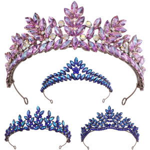 European and American Bridal Crown - Wholesale of Colorful Crystal Diamond Princess Headbands, Wedding Party Clothing and Accessories
