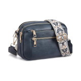 Hot selling multifunctional zipper crossbody bag in Europe and America, square bag, shoulder bag, wallet shoulder strap adjustable PU Leather