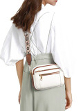 Hot selling multifunctional zipper crossbody bag in Europe and America, square bag, shoulder bag, wallet shoulder strap adjustable PU Leather