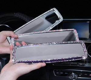 Goddess studded diamond car rearview mirror water diamond studded diamond car interior accessories for women