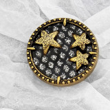 20mm metal snap button five-pointed star