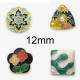 12mm metal snap button Square colored