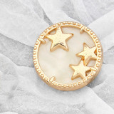 20mm metal snap button five-pointed star
