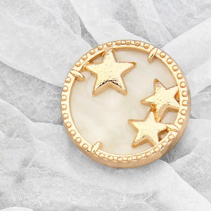 20mm metal snap button five-pointed star
