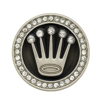 20mm snap button crown metal  rhinestone