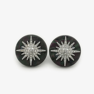 20mm metal snap button Star White Black