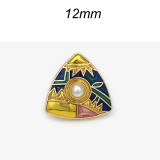 12mm metal snap button Square colored