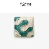 12mm metal snap button Square colored
