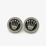 20mm snap button crown metal  rhinestone