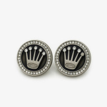20mm snap button crown metal  rhinestone