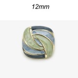 12mm metal snap button Square colored