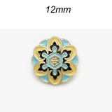 12mm metal snap button Square colored