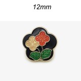 12mm metal snap button Square colored