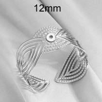 12mm stainless steel bangle wide opening women's bracelet European and American