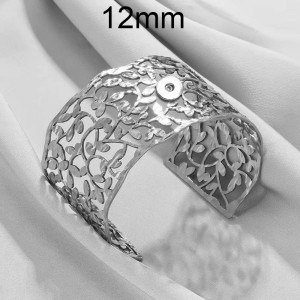 12mm stainless steel bangle wide opening women's bracelet European and American