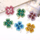 New 20mm snap button  Crystal Clover DIY Jewelry