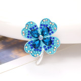 New 20mm snap button  Crystal Clover DIY Jewelry