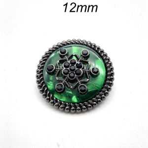 New 12mm Snowflake metal snap button  Crystal DIY Jewelry