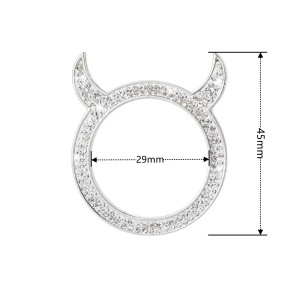 Crystal car one click start decorative ring inlaid with diamonds Little Devil car universal ignition ring sticker