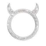 Crystal car one click start decorative ring inlaid with diamonds Little Devil car universal ignition ring sticker