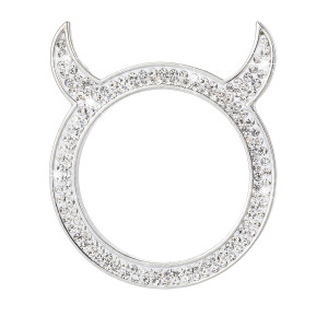 Crystal car one click start decorative ring inlaid with diamonds Little Devil car universal ignition ring sticker