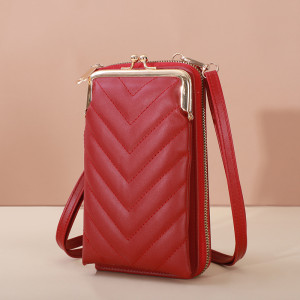 New mobile phone bag, women's bag, fashionable buckle, crossbody bag, single shoulder bag, multifunctional shoulder bag