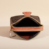 New PU mobile phone bag, women's crossbody small bag, casual large capacity zipper women's bag, multifunctional zero wallet