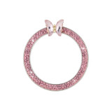 New diamond inlaid butterfly car one button start decorative ring crystal start decorative ring
