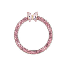 New diamond inlaid butterfly car one button start decorative ring crystal start decorative ring