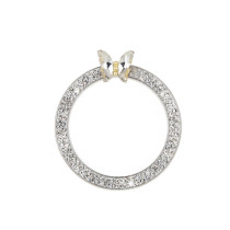 New diamond inlaid butterfly car one button start decorative ring crystal start decorative ring