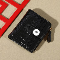 20mm snap button bag  style women's wallet women's stone alligator pattern multi card fashion with change bag card bag