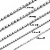 Golden Factory direct 304 stainless steel S-chain necklace with simple titanium steel collarbone snake chain titanium steel