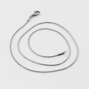 Factory direct silver 304 stainless steel S-chain necklace with simple titanium steel collarbone snake chain titanium steel