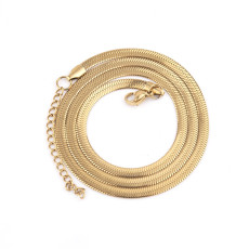 Golden Stainless steel blade chain, titanium steel necklace, personalized and trendy style