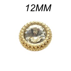 12mm snap button  metal rhinestone