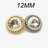 12mm snap button  metal rhinestone