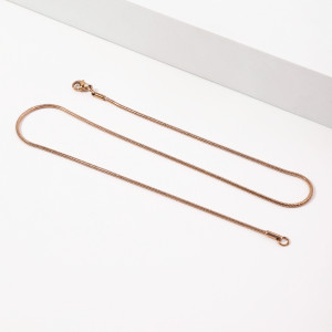 Rose gold  Stainless steel round snake chain simple collarbone chain wholesale