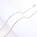 Back Stainless steel round snake chain simple collarbone chain wholesale