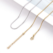 Rose gold  Stainless steel round snake chain simple collarbone chain wholesale