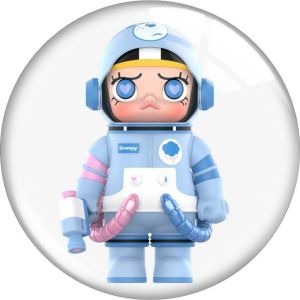 20MM 10pcs/lot  cartoon Print glass snap button charms