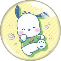 20MM 10pcs/lot dog cartoon Print glass snap button charms