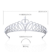 New Birthday Swan Princess Crown Pearl Zircon Crown Bridal Wedding Headpiece AAA Zircon Copper Electroplating Genuine Platinum